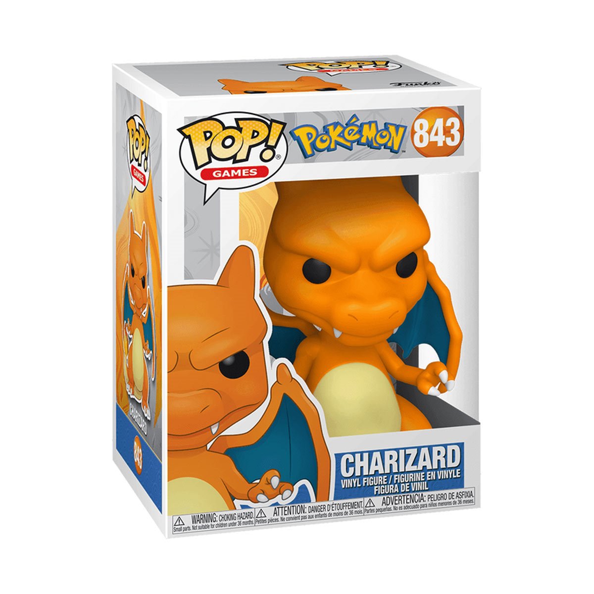 Pokemon Charizard Funko Pop! Vinyl Figure #843 - front, in box