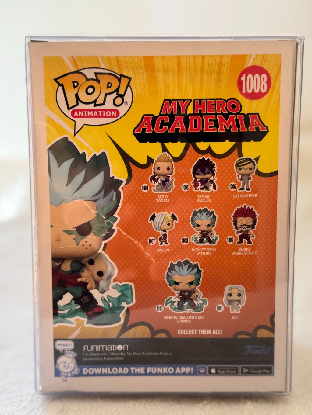Funko Pop Infinite Deku figure detail
