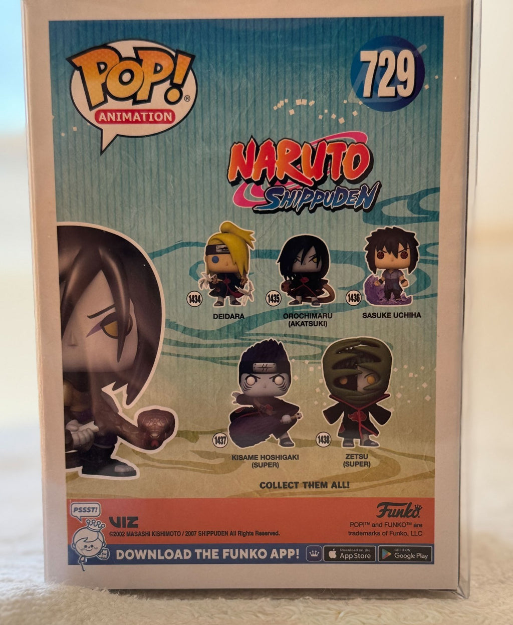 Funko Pop Orochimaru box detail