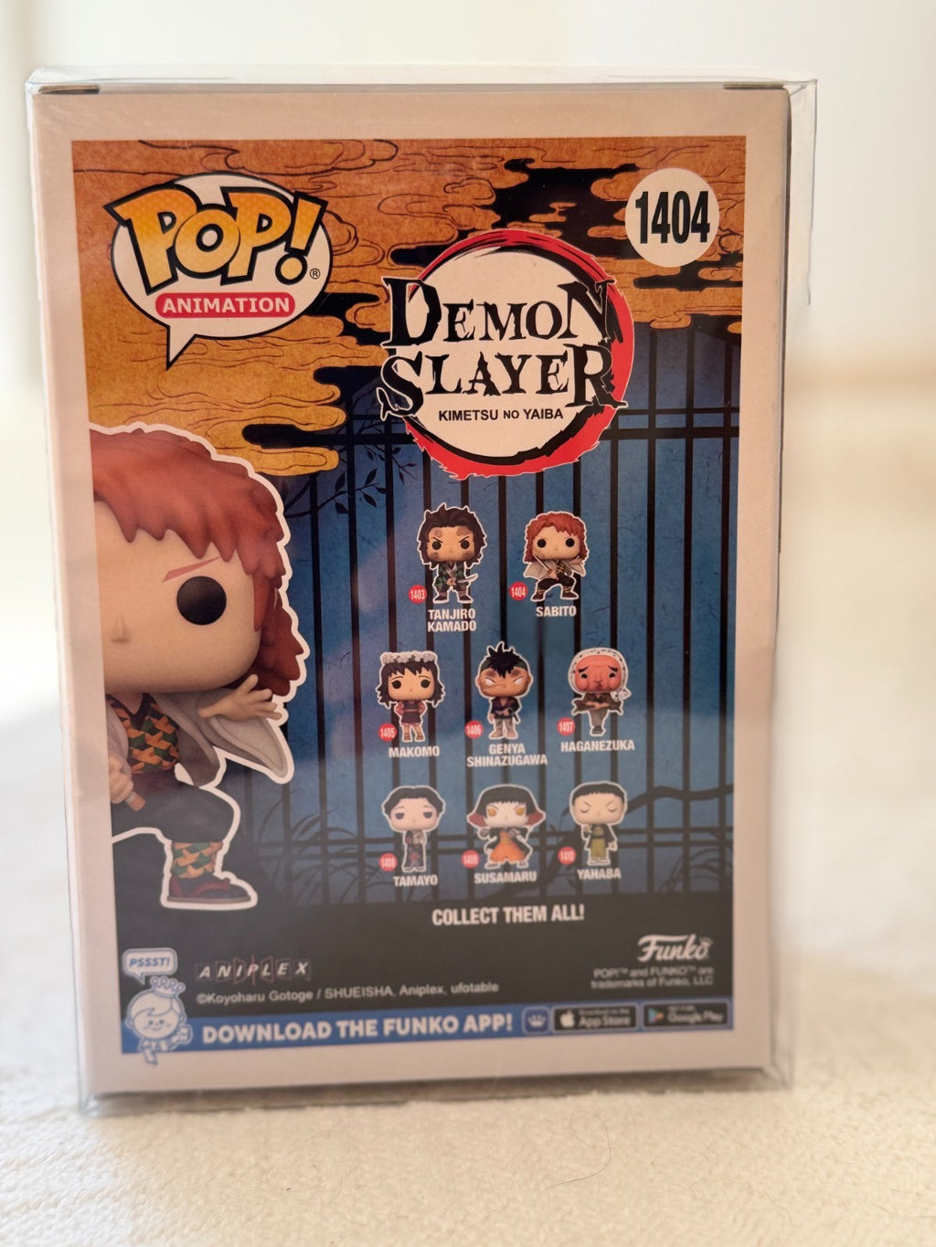 Funko Pop Sabito figure detail