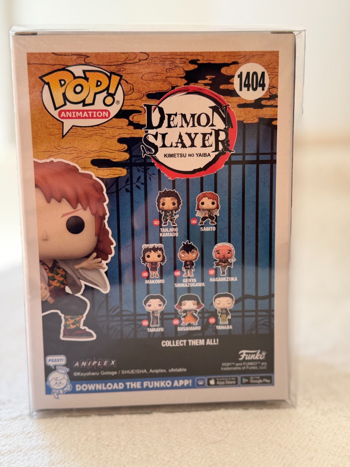 Funko Pop Sabito figure detail