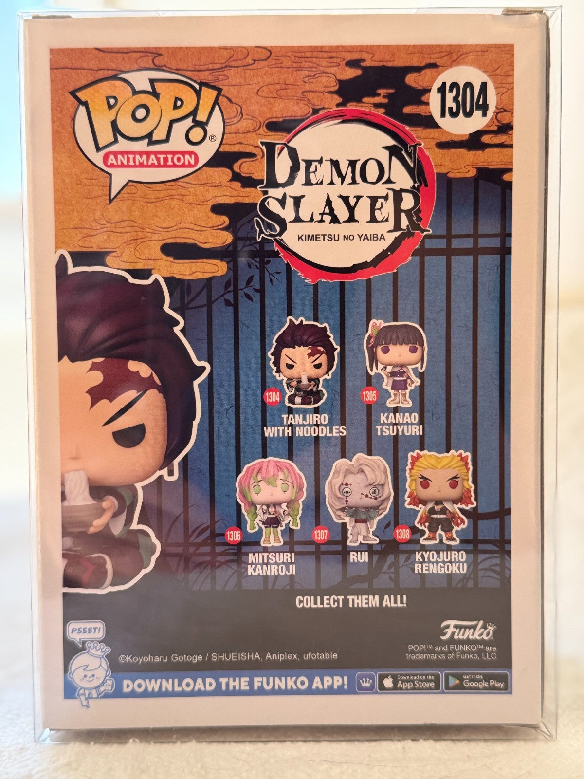Funko Pop Tanjiro figure detail
